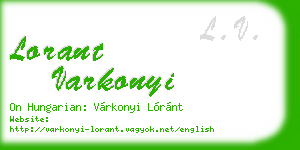 lorant varkonyi business card